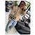 Borsa a tracolla Chanel a quadretti con decorazioni floreali Nero Bianco D'oro - vista 7