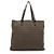 Fendi Große Zucchino Canvas Tote Schultertasche in Braun