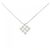 Autre Marque Collana con Diamanti Pt900 Pt850 Argento