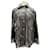 Sandro Schwarze Lederjacke mit Fransen