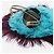 Autre Marque Fascinator con piume di pavone viola Porpora - vista 7