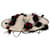 Autre Marque Fascinator a spirale floreale crema e nero Crudo
