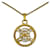 Céline Collana CELINE Vintage Triomphe Blazon con strass D'oro
