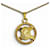 Céline Collana CELINE Vintage Triomphe Blazon con strass D'oro - vista 2