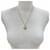 Céline Collana CELINE Vintage Triomphe Blazon con strass D'oro - vista 5