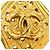 Spilla Vintage Chanel 94P Coco Mark Large Antique D'oro - vista 3