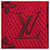 Sciarpa Louis Vuitton Logo Mania Rosso - vista 5