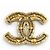 Spilla Chanel Vintage 02A Coco Mark Design Bianco D'oro - vista 2