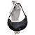 Borsa a tracolla in pelle Prada 1BC255 Demi-Lune con logo Triangle Nero - vista 4