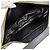 Borsa a tracolla in pelle Prada 1BC255 Demi-Lune con logo Triangle Nero - vista 9