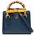 Bolsa Gucci Diana em couro de vitelo Bamboo azul, tamanho pequeno Azul escuro