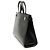 Sac cabas Manhattan en cuir lisse de veau noir de taille medium Saint Laurent - vue 2