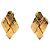 Orecchini a clip con motivo nastro logo Chanel D'oro