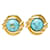 Orecchini a clip Chanel Oro e Turchese D'oro  - vista 2