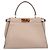 Borsa a Spalla Fendi Medium Peekaboo Beige Grigio - vista 3