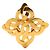 Spilla Chanel Coco Mark placcata oro D'oro