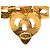 Spilla Chanel Coco Mark placcata oro D'oro - vista 3