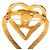 Timeless Spilla Vintage Chanel Coco Mark con Motivo a Cuore D'oro - vista 3