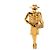 Spilla Mademoiselle Gold Chanel D'oro