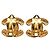 Pendientes Chanel Matelassé Coco Mark Clip en Oro Dorado - vista 2