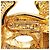 Pendientes Chanel Matelassé Coco Mark Clip en Oro Dorado - vista 6