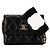 Mini borsa a tracolla Chanel Matelassé Coco Mark Camellia Nero