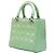 Borsa Christian Dior Cannage Lady Medium Verde - vista 2