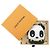 Portachiavi Louis Vuitton LV Panda Monogram Marrone Nero Bianco - vista 2