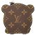 Portachiavi Louis Vuitton LV Panda Monogram Marrone Nero Bianco - vista 3