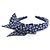 Cerchietto Alice in seta blu navy Chanel - vista 2