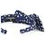Cerchietto Alice in seta blu navy Chanel - vista 3