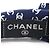 Cerchietto Alice in seta blu navy Chanel - vista 4