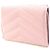 Saint Laurent Tri-fold Wallet aus rosa Leder Schwarz Pink - Ansicht 2