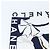 Sciarpa Chanel Mademoiselle Gripoix Jewel Pattern Bianco Blu navy - vista 2