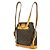 Louis Vuitton Montsouris Backpack Monogram Canvas MM Brown - view 2