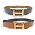 Hermès VINTAGE HERMES GÜRTEL H SCHNALLEN 32MM REVERSIBLES LEDER 72 BOX GRAU GOLD GÜRTEL
