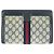 Clutch Gucci Vintage GG Supreme in tela e pelle Blu