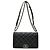 Borsa a tracolla Chanel Boy 25 in pelle con perline Nero