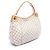 Borsa a Spalla Louis Vuitton Galliera PM PVC Pelle Bianco - vista 4