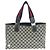 Gucci GG Canvas Leder Tote Bag Blau