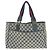 Gucci GG Canvas Leder Tote Bag Blau - Ansicht 2