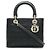 Borsa Lady Dior in pelle satinata cannage Dior Nero