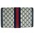Clutch in tela GG Supreme e pelle Gucci Blu - vista 2