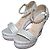 Sandali con zeppa Christian Louboutin MADMONICA 120 Bianco