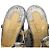 Sandali con zeppa Christian Louboutin CATACLOU Argento - vista 5