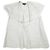 Autre Marque Camicia di seta con colletto a volant e bordo in organza Drawer Marrone Grigio