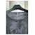 High grauer Strickpullover mit abstraktem Print Anthrazitgrau  - Ansicht 3