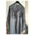 High grauer Strickpullover mit abstraktem Print Anthrazitgrau  - Ansicht 8