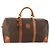 Céline Celine Vintage Duffle Canvas and Leather Marron