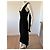 Karl Lagerfeld Asymmetrisches schwarzes Viskosekleid - Ansicht 3